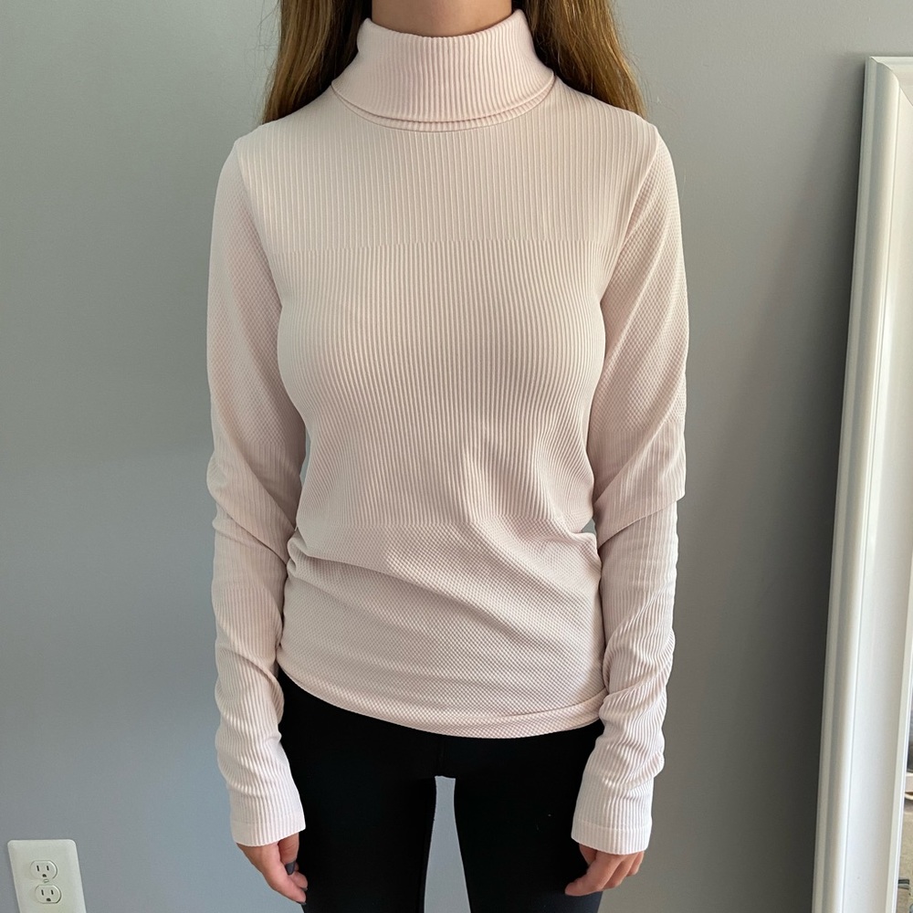 ribbed turtle neck top